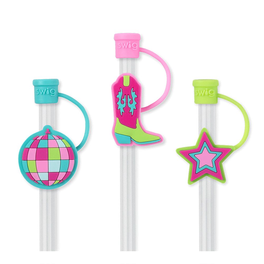 Swig - Disco Cowgirl Straw Topper Set