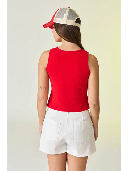 Papermoon - Audrey Sleeveless Button Up Top