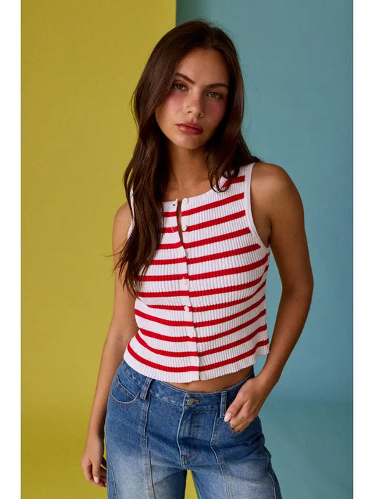 Papermoon - Button Front Tank