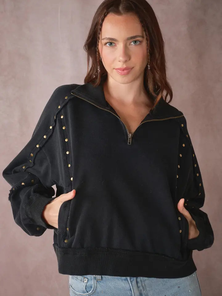 Blue B - Studded Sweatshirt