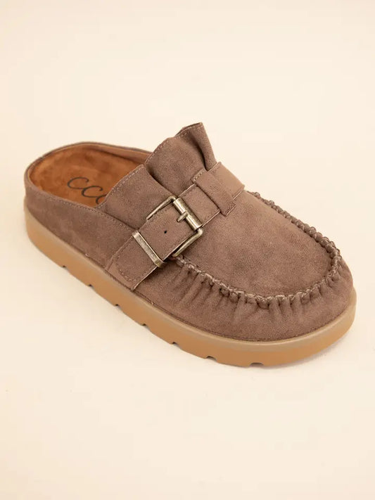 CCOCCI - Effy Ruffle Entrace Design Slip-On Moccasin Mule