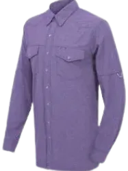 GameGuard - Men's Pearl Snap - Longsleeve Shirt - Purple