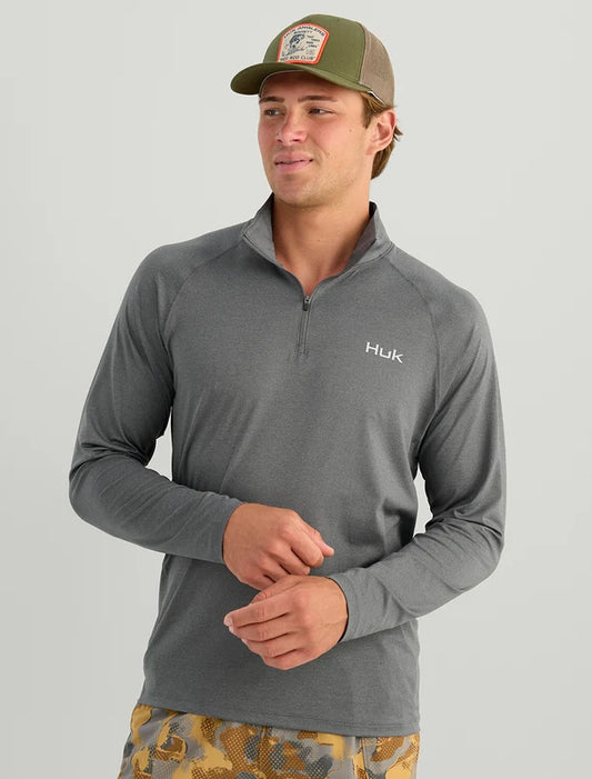 HUK - Airweight Heather 1/4 Zip