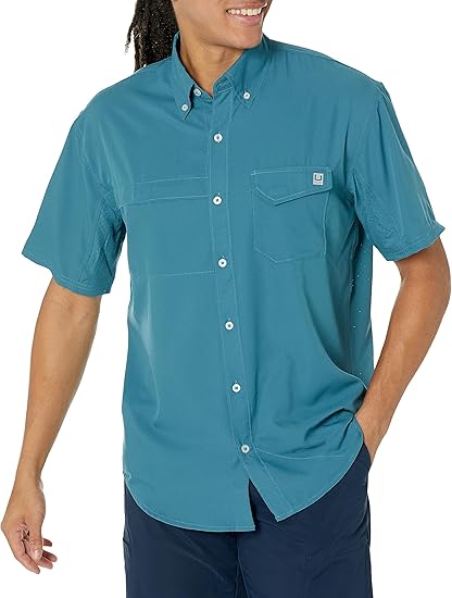 Huk Men's Tide Point Button up Shirt