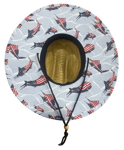 HUK - KC HUK Printed Straw Hat