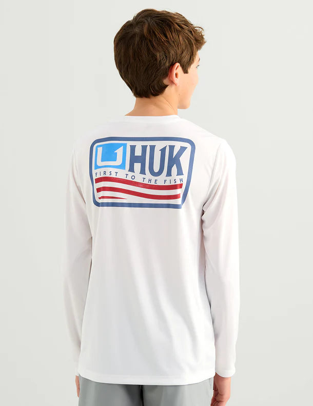HUK - Kids Pursuit Born Wave Performance Crew - Long Sleeve