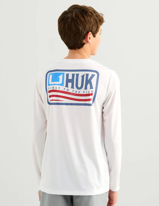 HUK - Kids Pursuit Born Wave Performance Crew - Long Sleeve