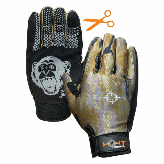 Hunt Monkey Men's Free Style Gloves - Moss Camo - XXL