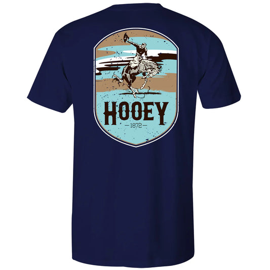 HOOEY - "Cheyenne" Navy Heather Pocket T-Shirt