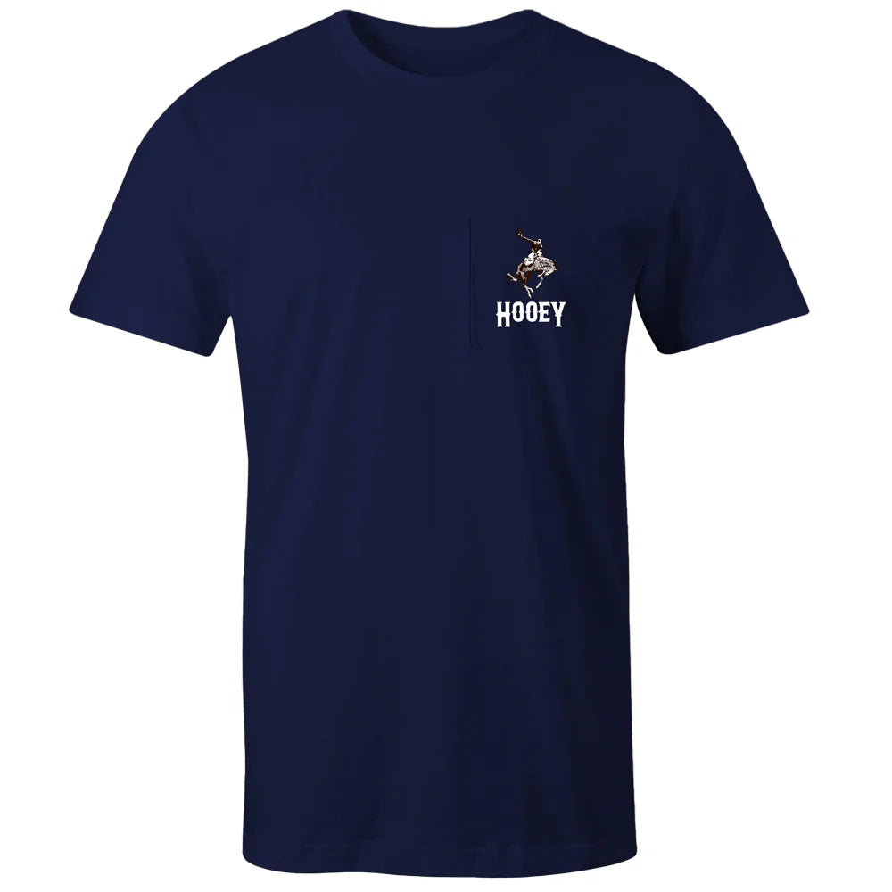 HOOEY - "Cheyenne" Navy Heather Pocket T-Shirt