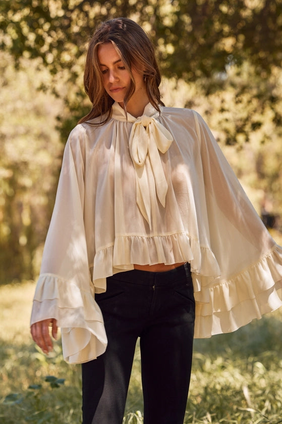Oddi - Ruffled Chiffon Blouse