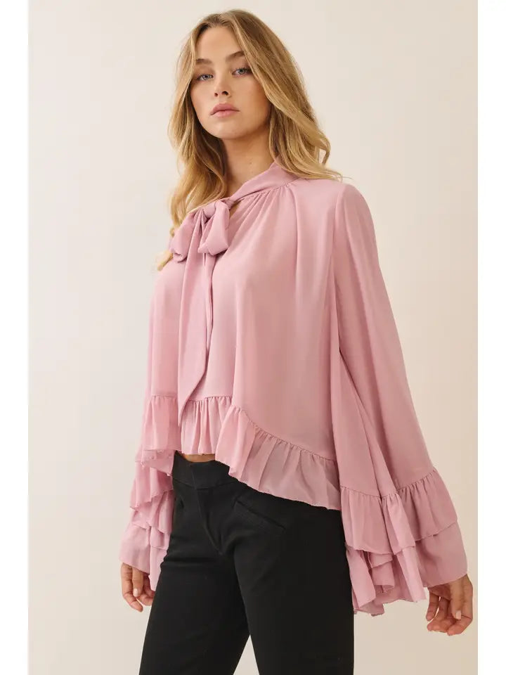 Oddi - Ruffled Chiffon Blouse