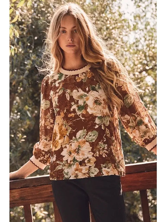 Oddi - Floral Print Blouse