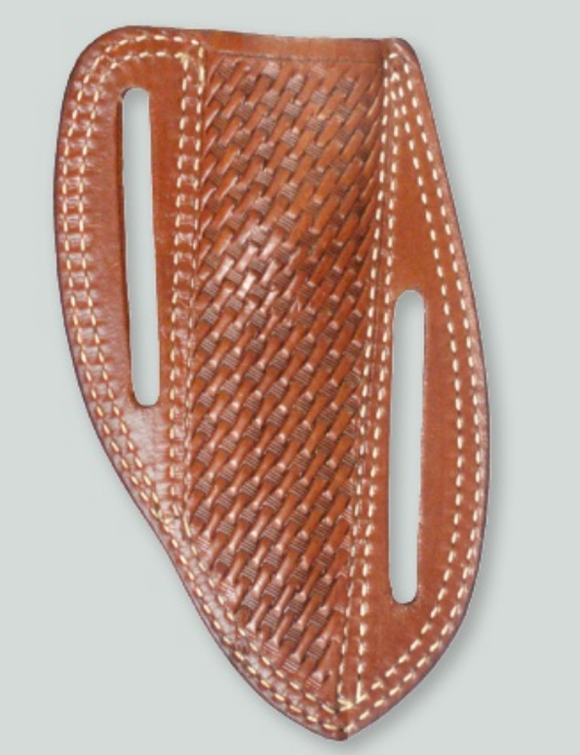 KNIFE SHEATH 6" BASKET TOOLED