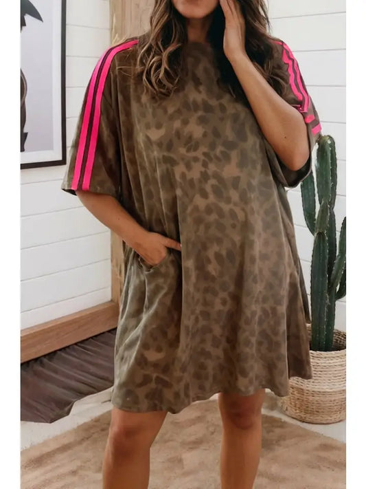 LA Society - Leopard T-Shirt Dress