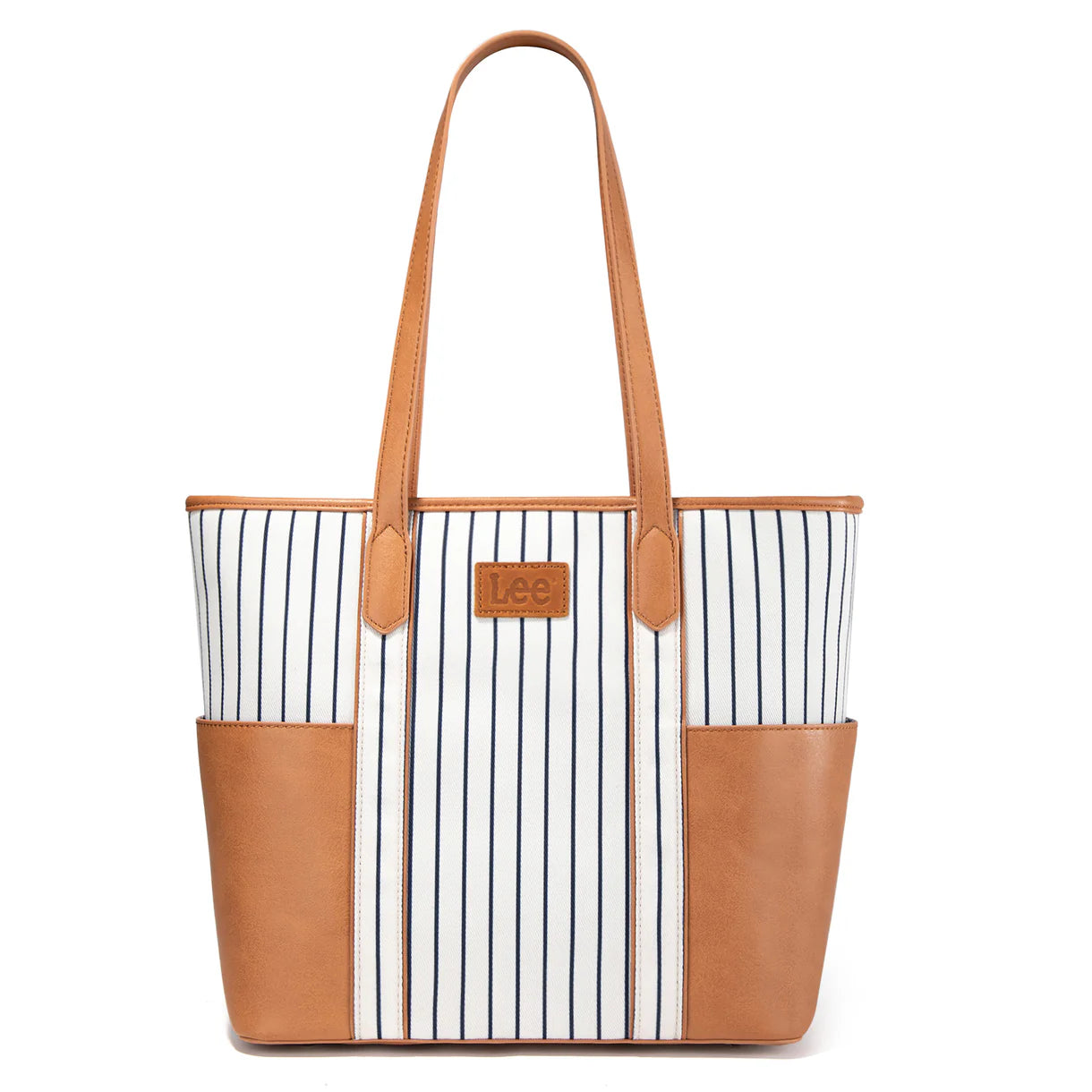 Montana West Wholesale - LEE STRIPE SHOULDER TOTE BAG