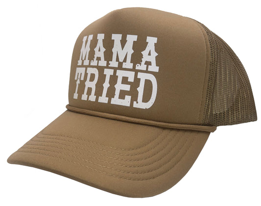 Local Girl Outfitters - LG Mama Tried Foam Trucker Hat - Cocoa