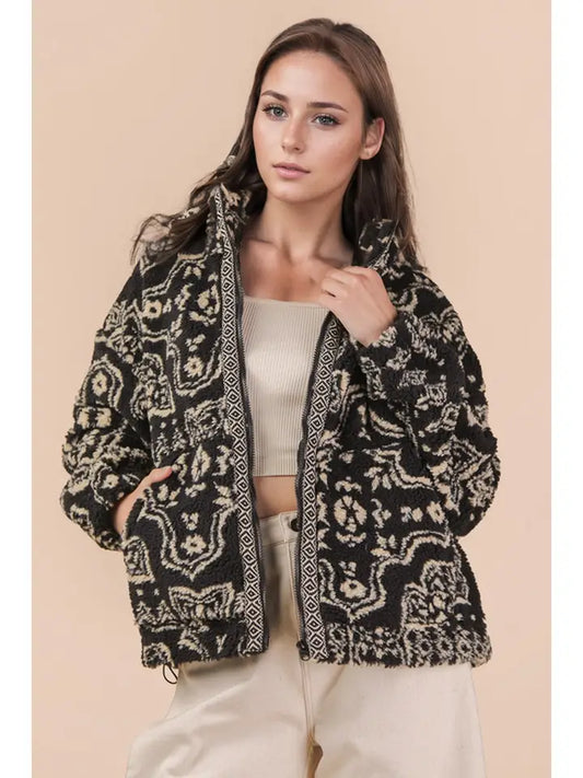 VERY J- Casual Fleece Jacket