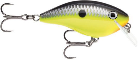 RAPALA - OG Rocco 5 - 2-1/2" 3/8oz - Chartreuse Black