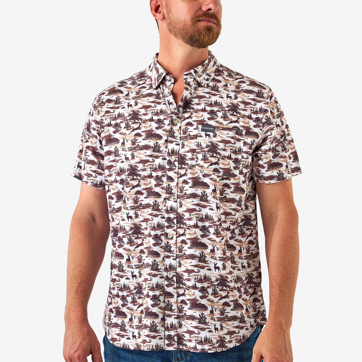 BURLEBO - Performance Button Up - Shot Sleeve