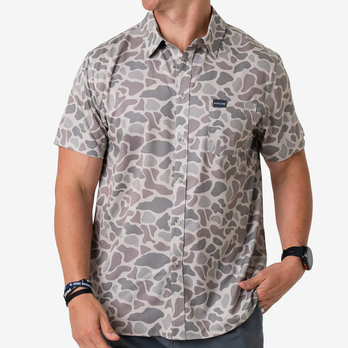 BURLEBO - Performance Button Up - Shot Sleeve