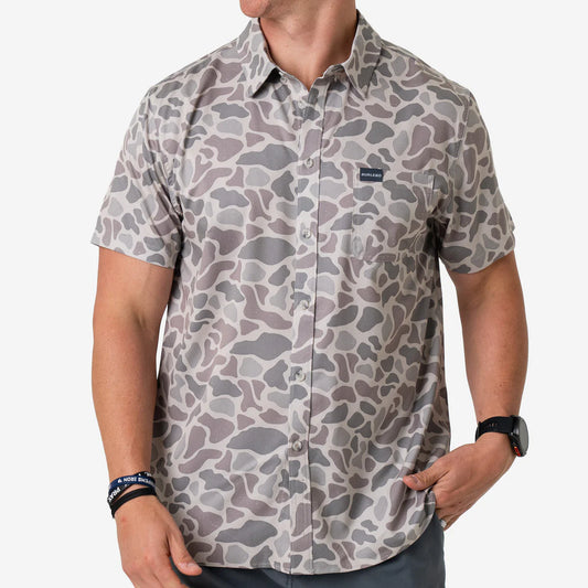 BURLEBO - Performance Button Up - Shot Sleeve