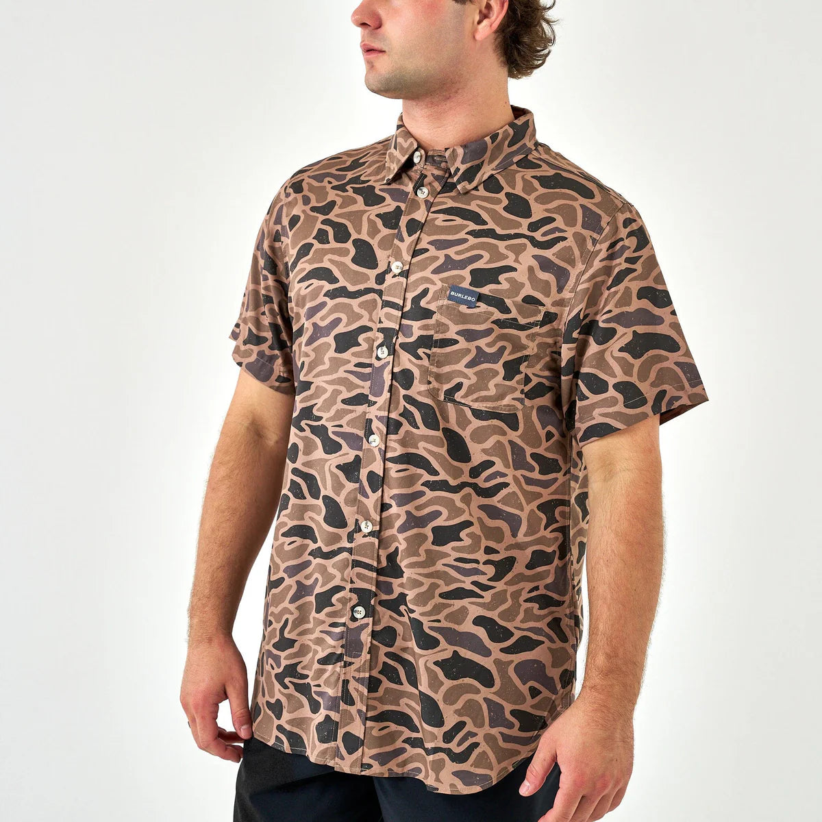 BURLEBO - Performance Button Up - Shot Sleeve