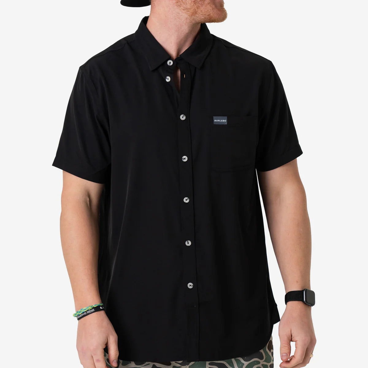 BURLEBO - Performance Button Up - Shot Sleeve
