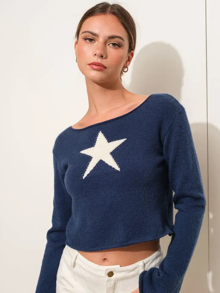 Pretty Garbage - Aria Star Knit Top