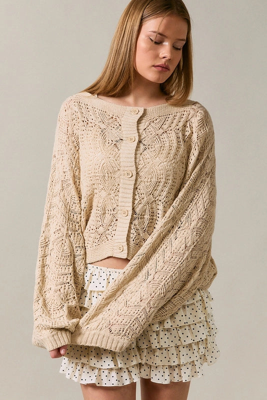 LE LIS - Crochet Cardigan
