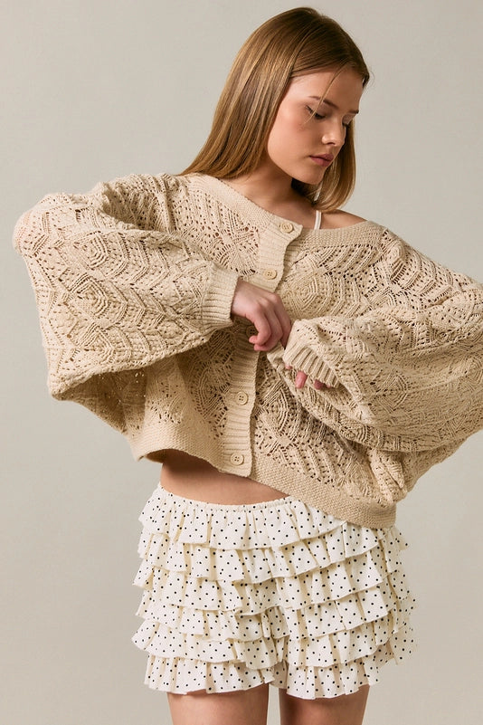 LE LIS - Crochet Cardigan