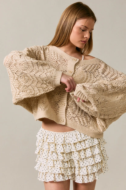 LE LIS - Crochet Cardigan