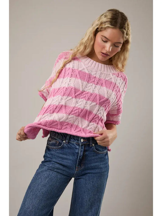 LE LIS - Round Neck Knit Top