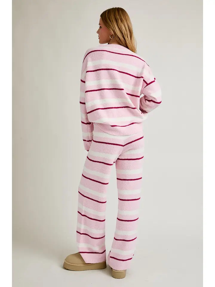 LE LIS - Stripe Sweater Pant Set