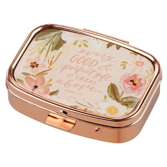 Christian Art Gifts - Pill Case Every Good & Perfect Gift