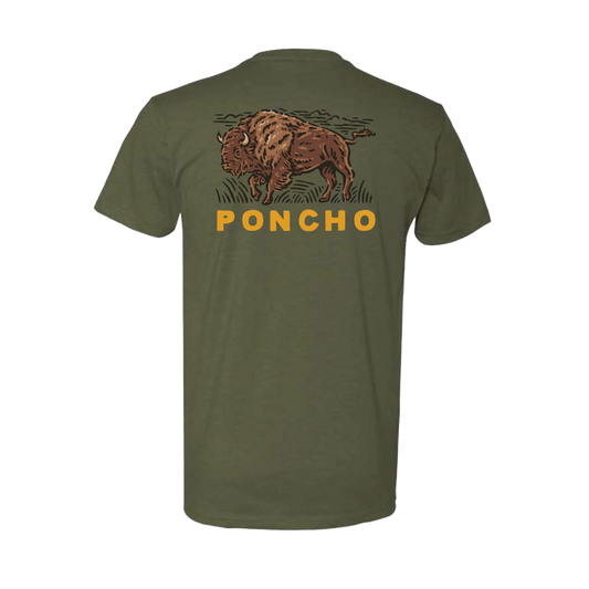Poncho - Roaming Bison T-Shirt