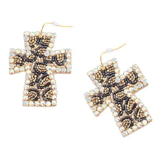 Myra Bag - Faith, Always Beaded Earrings