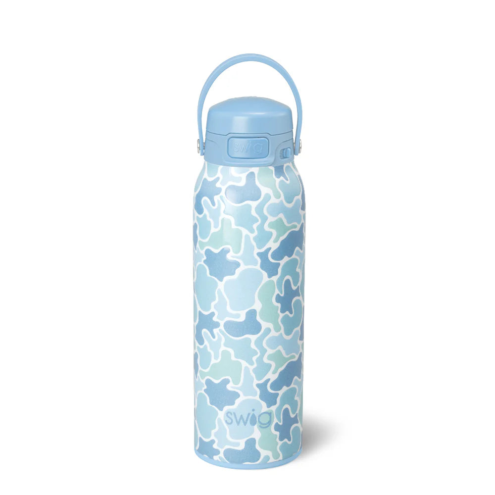 Swig - Saltwater Camo - EZ Fill Bottle - 32oz