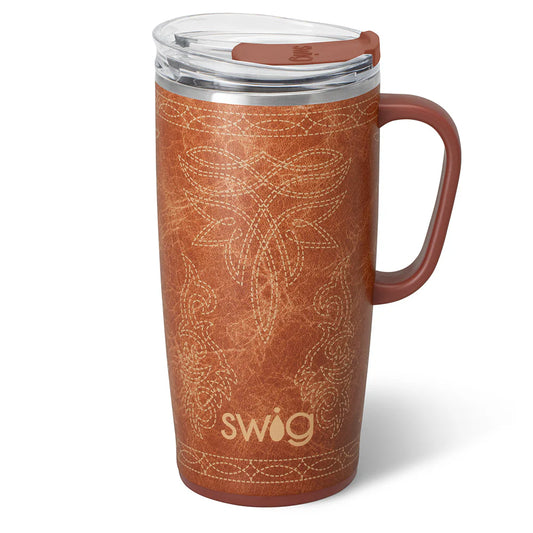 Swig - Saddle Stitch Cognac - Travel Mug - 22oz