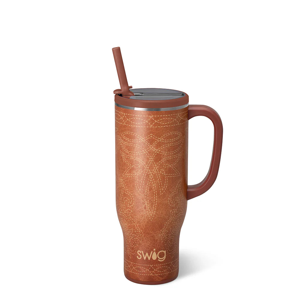 Swig - Saddle Stitch Cognac - Mega Mug 30oz