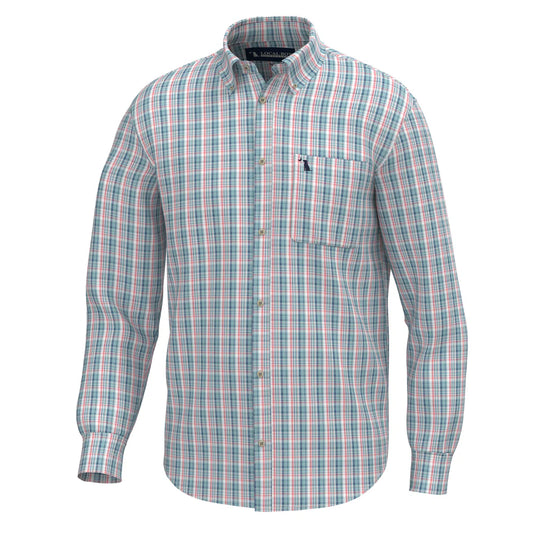 Local Boy Outfitters - Lee Dress Shirt - Spearmint/Plum/Pink