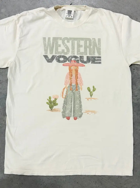 Summer Tees - Cowgirl Kaki Tee