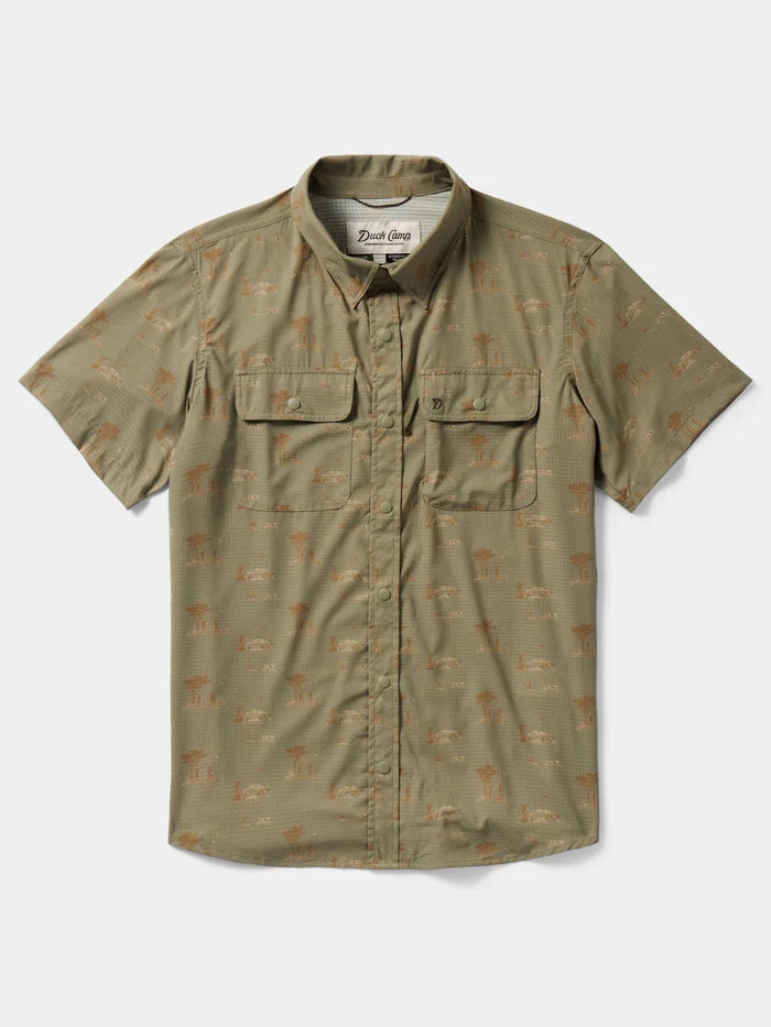 Duck Camp - Cast & Blast Perforated Shirt - Short Sleeve