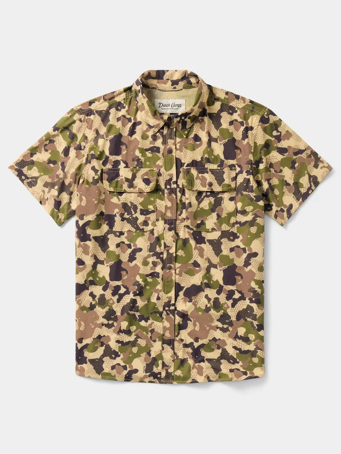 Duck Camp - Cast & Blast Perforated Shirt - Short Sleeve