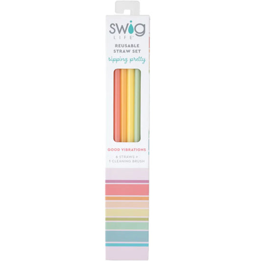 Swig - Good Vibrations Straw Set