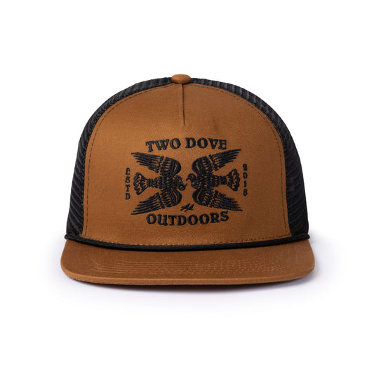 Two Dove - Outdoors Laredo 5 Panel Cap -Tobacco and Black
