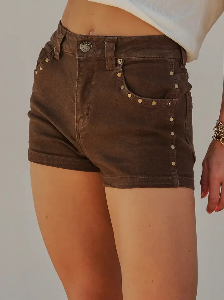 Urban Daizy - Studded Denim Shorts