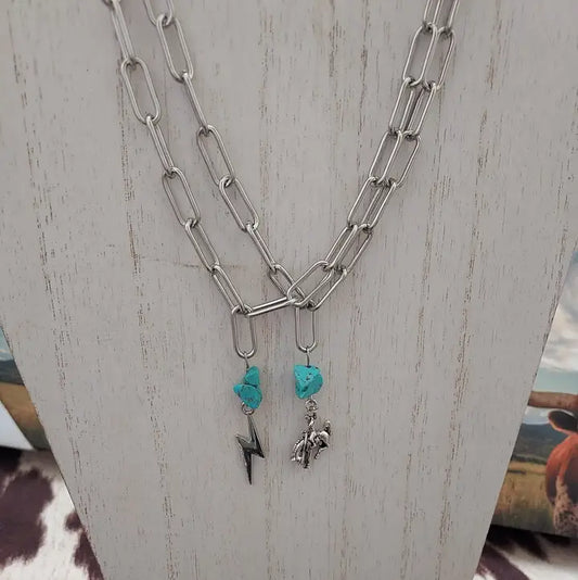 The peachy cactus boutique - Bucking Horse Necklaces