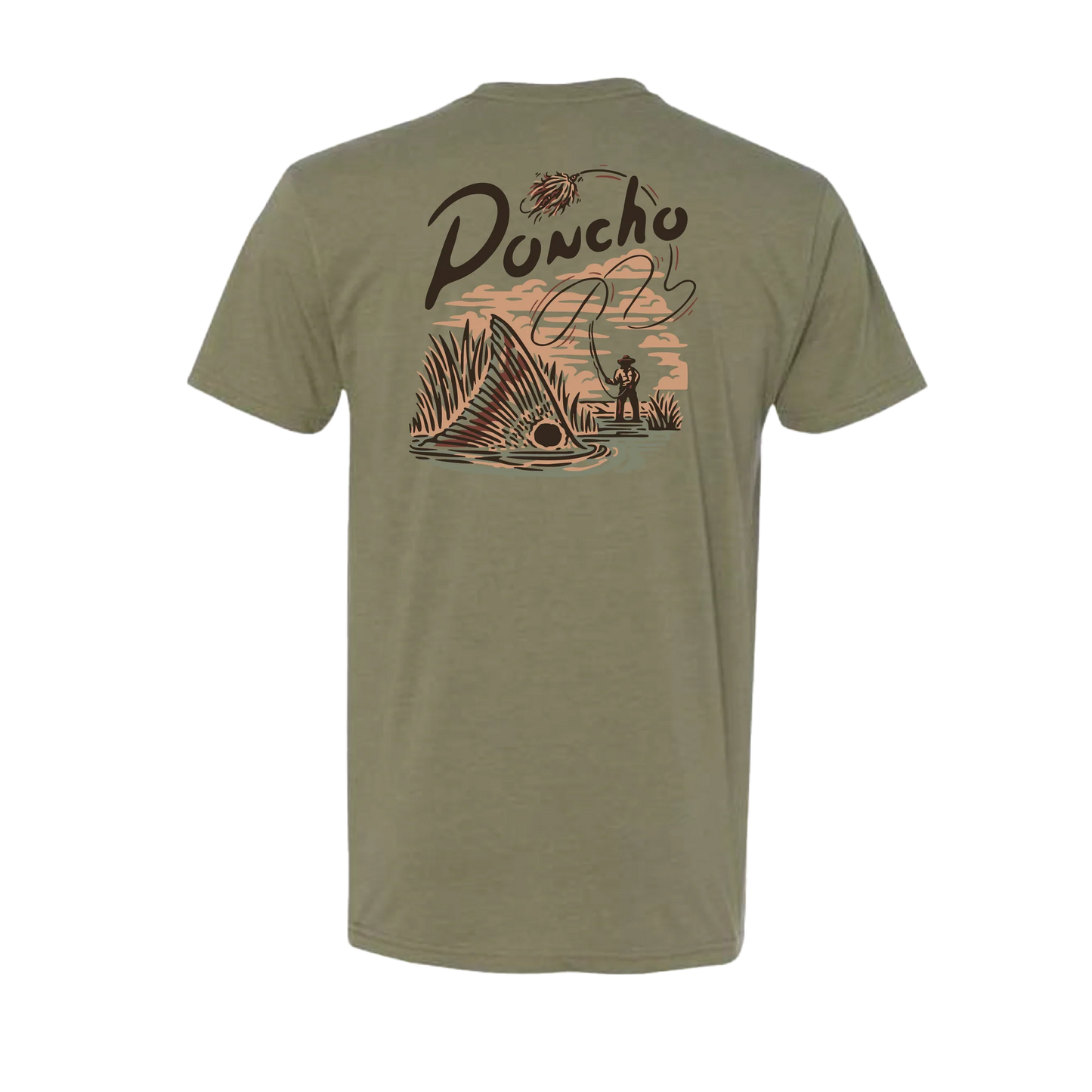 Poncho - Tailing Red T-Shirt