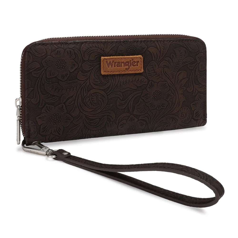 MW - WRAN FLORAL TOOLED WALLET